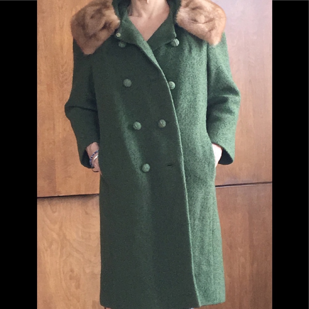 Vintage Forstmann coat w mink